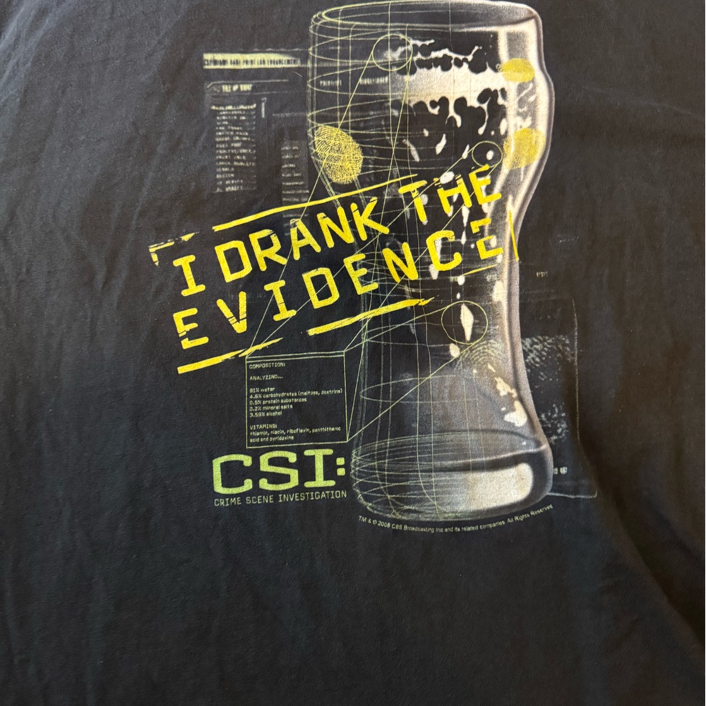 Vintage CSI Tee, Y2K